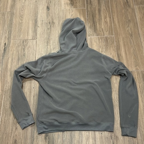 Vintage Disney Gray Hoodie Mickey Minnie Mouse Fleece Gray Disneyland World KISS - Picture 9 of 10